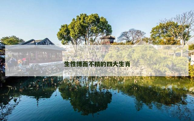 生性博而不精的四大生肖
