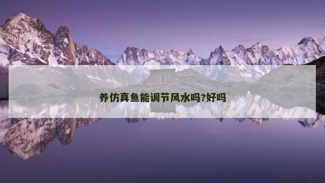 养仿真鱼能调节风水吗?好吗