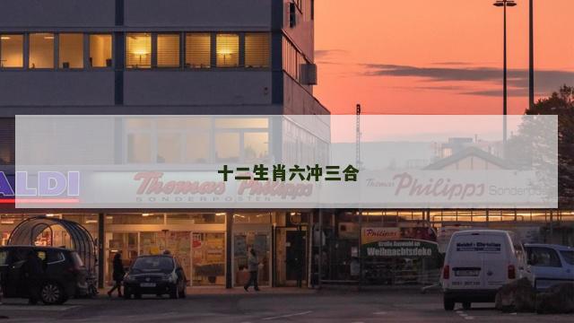 十二生肖六冲三合