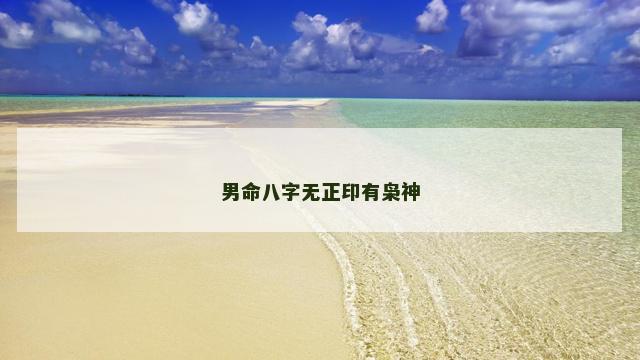 男命八字无正印有枭神