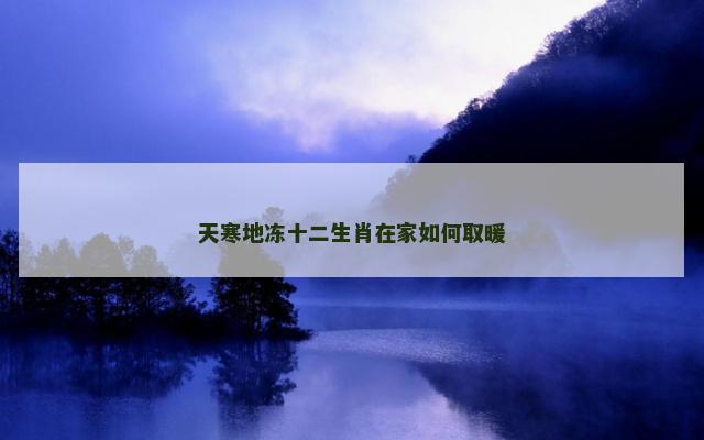 天寒地冻十二生肖在家如何取暖