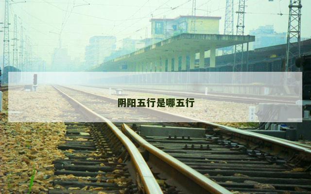 阴阳五行是哪五行