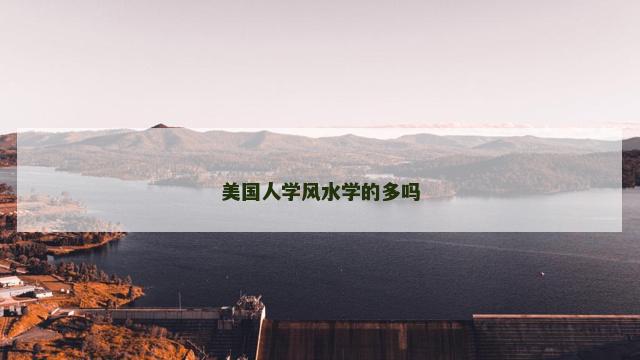 美国人学风水学的多吗